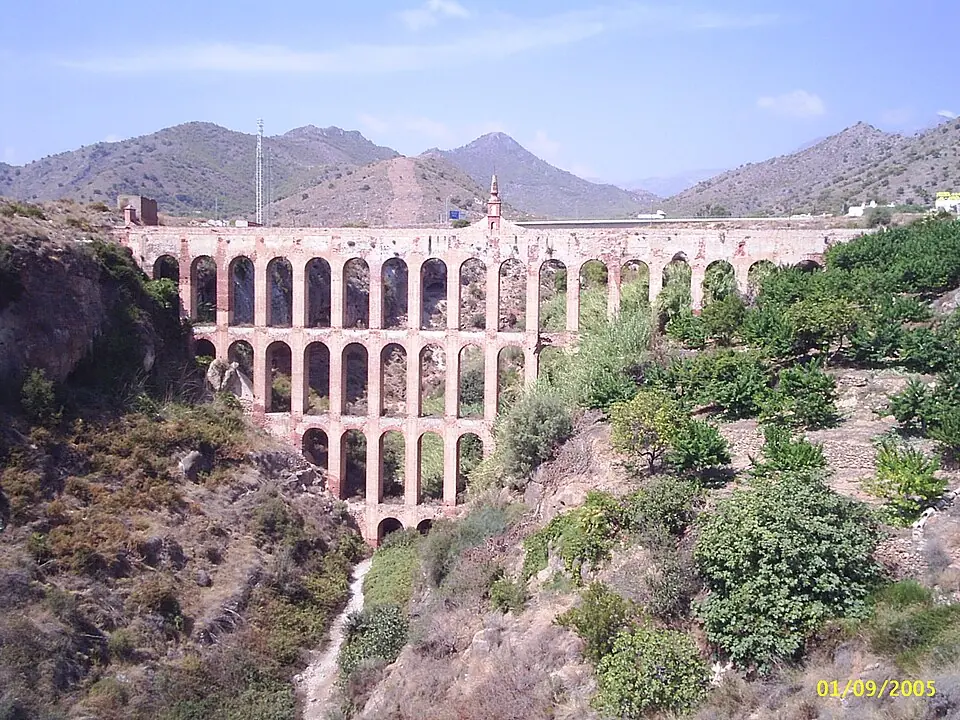 The Águila Aqueduct on the road from Nerja to Maro.