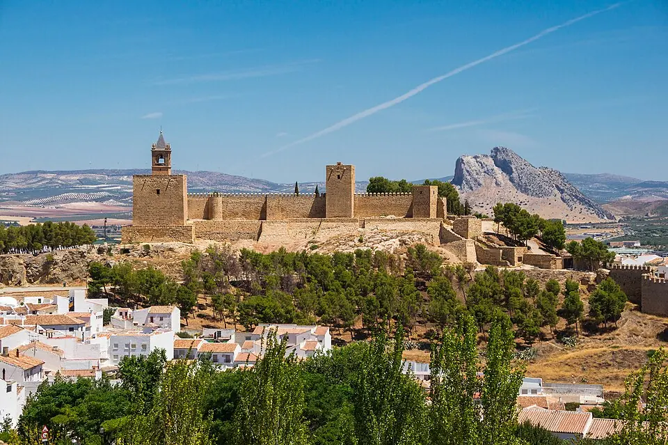 The Alcazaba of Antequera above the town.