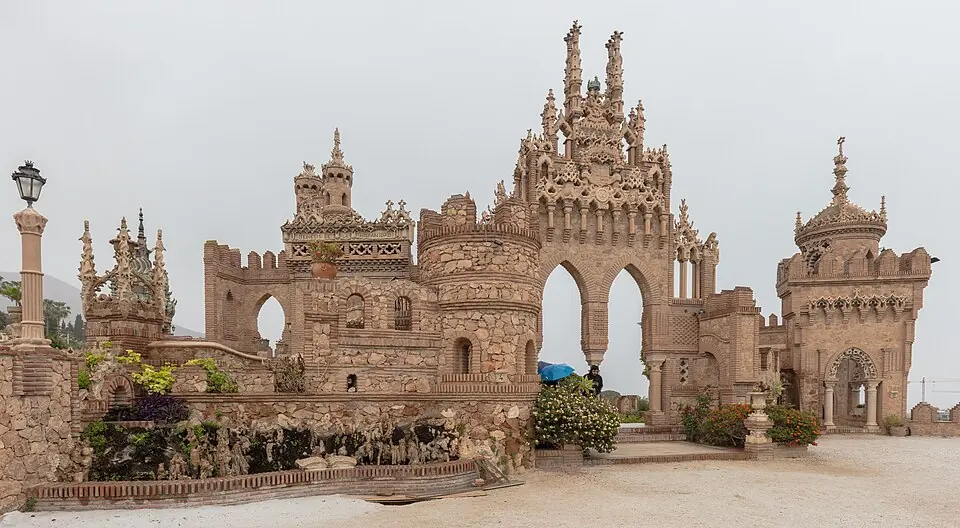 Colomares castle, a 20th-century tribute to Christopher Columbus.