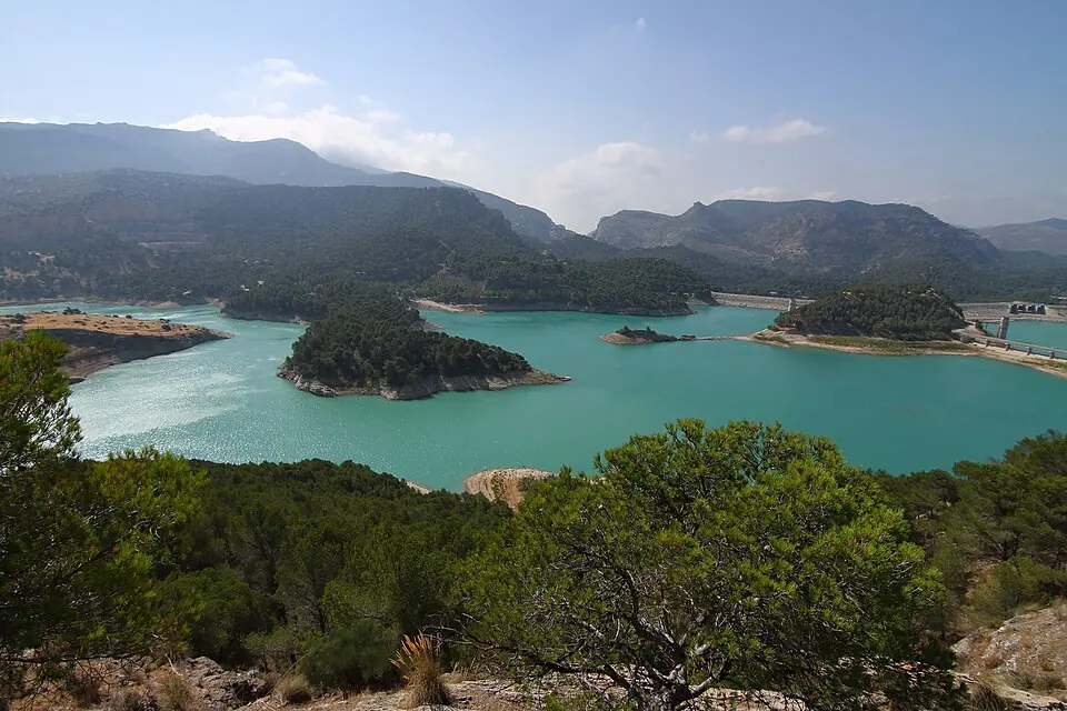 The Guadalhorce reservoir near Ardales.