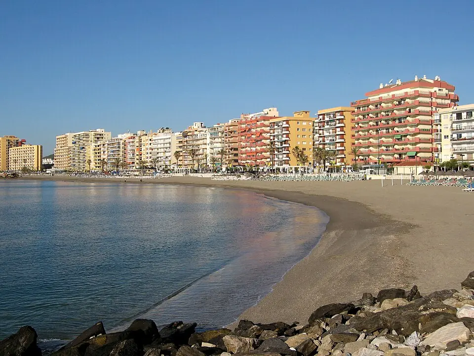 Fuengirola's town beach.