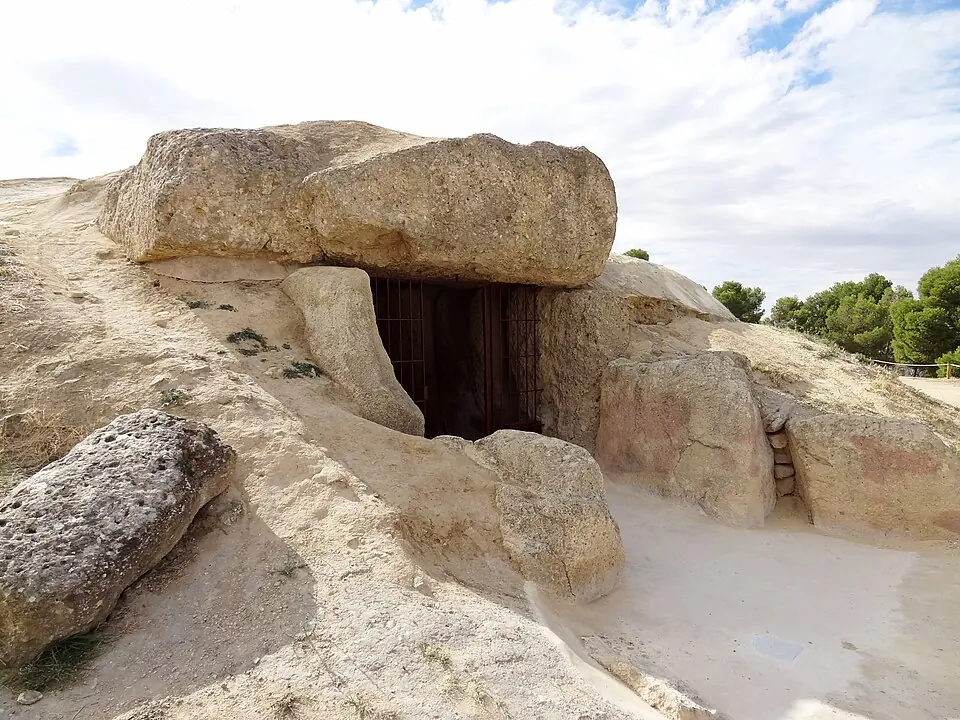 The gallery of the Menga dolmen.