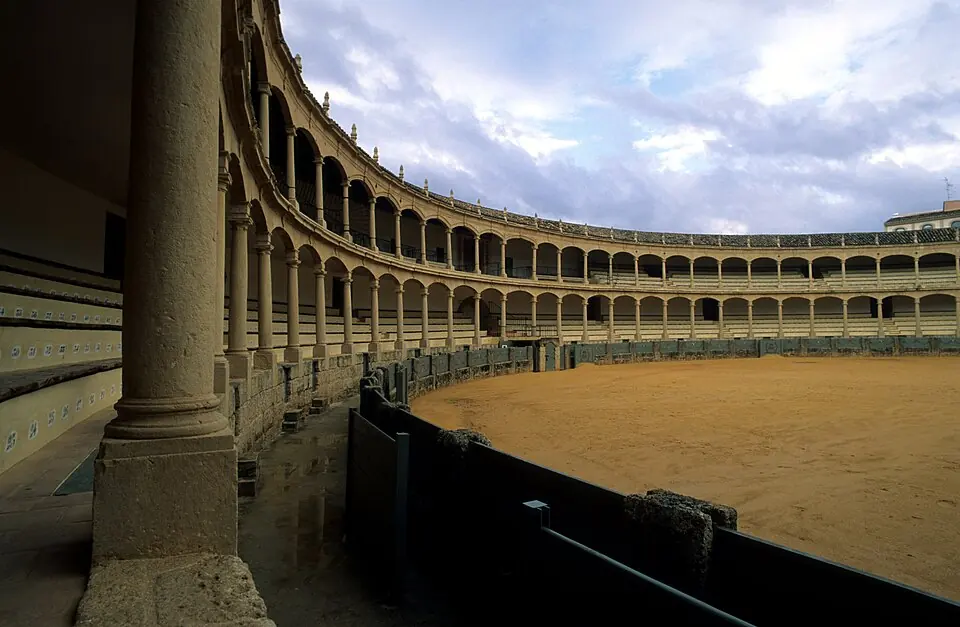 The bullring of the Real Maestranza de Caballería de Ronda.