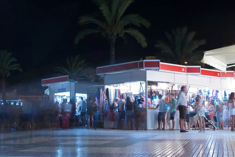 The seafront promenade at Torre del Mar.